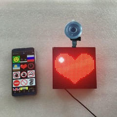 32x32 Pixel Full Color Wireless Bluetooth APP Control Emoji Smiley Faces LED Car Sign LED Display Lighting Board