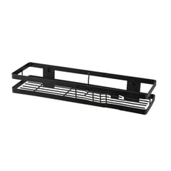 Stainless Steel Storage Rack Shelf Bathroom Holder Kitchen Stand Black 40cm