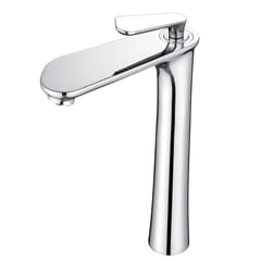 Chrome Bathroom Single Handle Faucet Deck-Mount Hot/Cold Water Mixer Tap