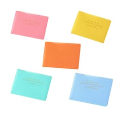 Macaron Color Business Card Holder PU Social Security Card Sleeves