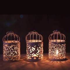 Hollow Out Birdcage Candlestick Tealight Candle Holder Candle Lantern