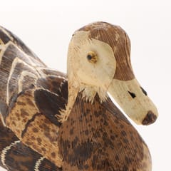Handmade Bamboo Crafts Decorative Duck Owls Animal Figurine Ornament Duck