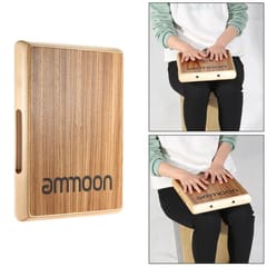 ammoon Compact Travel Cajon Flat Hand Drum Persussion