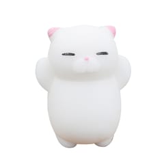 White Cat Colorful Adorable Cute Animal Hand Wrist Squeezing ()