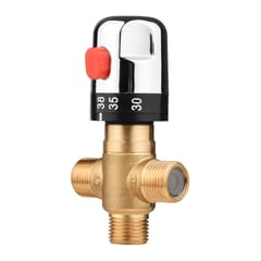 Solid Brass G1/2 Thermostatic Temperature Control Valve Hot
