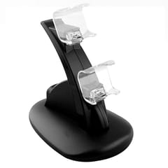 Black ABS Dual USB Charging Dock Station Stand for ()
