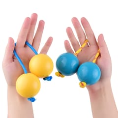 2 Pair Sand Eggs Hand Wrist Rhythm Shaker Percussion (Multicolor)