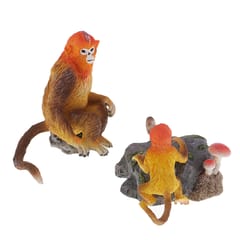 Cute Animal Plastic Toys Snub-nosed Monkey Model for Xmas Gift Style - 2