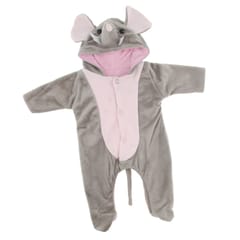 Cute Elephant Romper Jumpsuit for 17''-18'' Reborn Baby Girl Doll