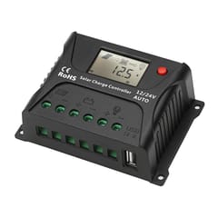 10A Pwm Solar Charge Controller 12V/ 24V Self-Adapting Less