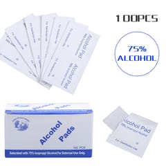 100Pcs Pads Sheet 75% Disposable Disinfectant Portable Wipe