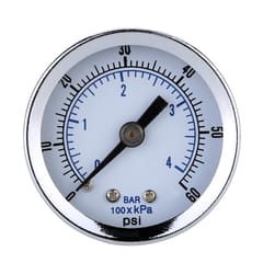 1/8" Bspt Air Compressor Hydraulic Pressure Gauge 0-60 Psi