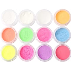 12 Colors Dipping Nail Powder Nail Art Glitter Powder Multicolor