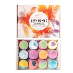 12Pcs Bubble Bath Bombs Gift Set Bath Salt Balls With Multicolor