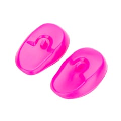1 Pair Reusable Silicon Ear Protectors Salon Hairstyle Random Color