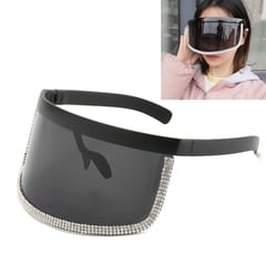 Diamond Anti-peeping Sun Mirror Integrated Anti-foam Sunscreen Mask Glasses