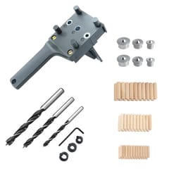 Woodworking Straight Hole Puncher Set Handheld Wood Board Connection Drilling Locator Woodworking Tools, Style:B