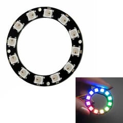 LDTR - Y00012 WS2812B 5050 LED Smart RGB Ring 50mm 12 Bit for Arduino -  Black