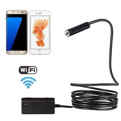 3.5m WiFi Endoscope Snake Tube Inspection Camera with 6 LED for Android & iOS 6 Or Above & Tablet PC, Wireless Distance: About 15m, Lens Diameter: 5.5mm (Black)