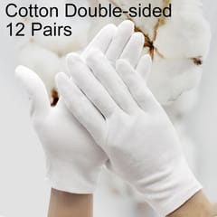 12 Pairs Labor Insurance Work Gloves, Cotton