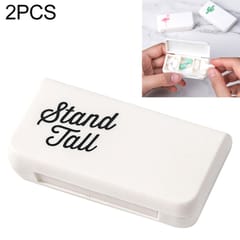 2 PCS Portable Mini Pill Case 3 Grids Travel Home Drugs Container Holder Cases Storage Box