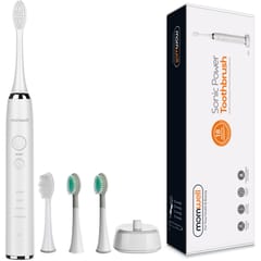 IPX7 Waterproof Rechargeable Adult Sonic Pulse Electric Toothbrush,  US Plug