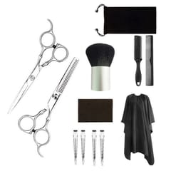 12 PCS Professional Hair Cutting Thinning Scissor Hairdressing Flat Shear Scissors Kit