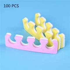 100 PCS Sponge Nail Separator for Fingernails and Toenails, Random Color Delivery