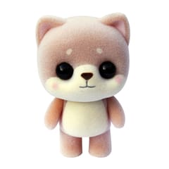 Little Cute PVC Flocking Animal Dog Shiba Inu Dolls Creative Gift Kids Toy, Size: 4.5*3.5*6cm