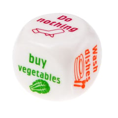 Couples / Families Housework Distribution Dice (White)