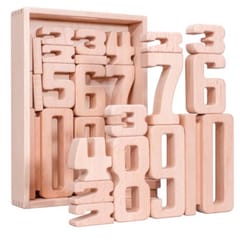 Children Particle Beech Number Building Blocks Children Mathematics Early Education Toy Teaching Aids (32 PCS / Set)