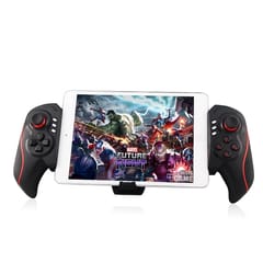BTC-938 Wireless Bluetooth Telescopic Multifunctional Gamepad for Android / IOS / PC System (Black Red)