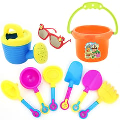 9 in 1 / Set Kids Sand Beach Toys Castle Bucket Spade Shovel Rake Water Tools Set for Kids Gift