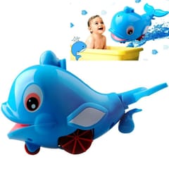 6 PCS / Box Dolphins Playing in Water Baby Shower Pull Water Spray Toy (Blue)
