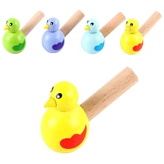 3 PCS Painted Wooden Cartoon Bird Whistle Children Educational Music Toy, Random Color Delivery