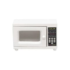 1:12 Model Doll House Kitchen Decoration Fine Microwave Oven (White )