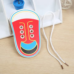 Kids Educational Tool Children Wooden Toys Toddler Lacing Shoes Early Education Teaching Aids, Random Color Delivery