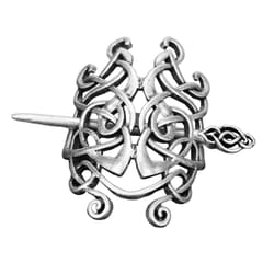 Vintage Viking Celtic Knot Hair Clips Hairpins Hair Stick Antique Silver