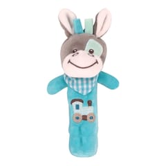 Cartoon Animal Hand Bell Rattle Interactive Toy Child Comfort Hand Grabbing Soft Plush Baby Toy