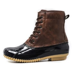 Woman Sonwy boots Shoes Waterproof  Boots for all Seasons Brown Color Rubber Bottom Warm boot shoes, Size:37