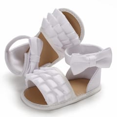 Summer Baby Girl Shoes Cute Crib Breathable Anti-Slip Bowknot Sandals Toddler Soft Soled Shoes