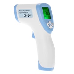 Digital LCD Non-contact IR Infrared Thermometer Forehead (Blue)