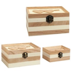 One Heart Strings Wood Box/Gift Box/Jewelry Box Three Piece Set