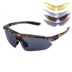 Camouflage Polarized Anti-Glare Outdoor Sports Sunglasses Kit