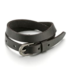 Fashion Men Jewelry Retro Belt Buckle Bracelet Classic Personality Long Style Genuine Leather Bracelet