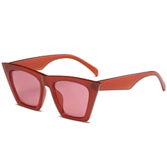 Men Women Cat Eyes Color Frame Lens UV400 Protective Sunglasses