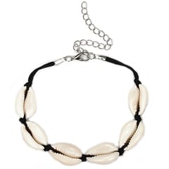 Cowrie Shell Adjustable Fashionable Chain Bracelet for Women
