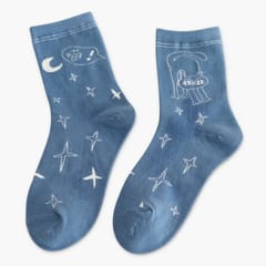 Cartoon Abstract Pattern Casual Creative Tube Socks, Size:One Size
