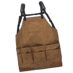 Durable Canvas Tool Apron with Adjustable Strap for DIY BBQ Carpenter Unisex