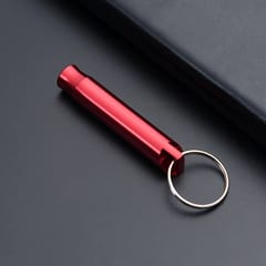 6 PCS Multifunctional Whistle Keychain Men Keyring Pendant
